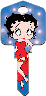 Betty Boop Flashing Bulb Key